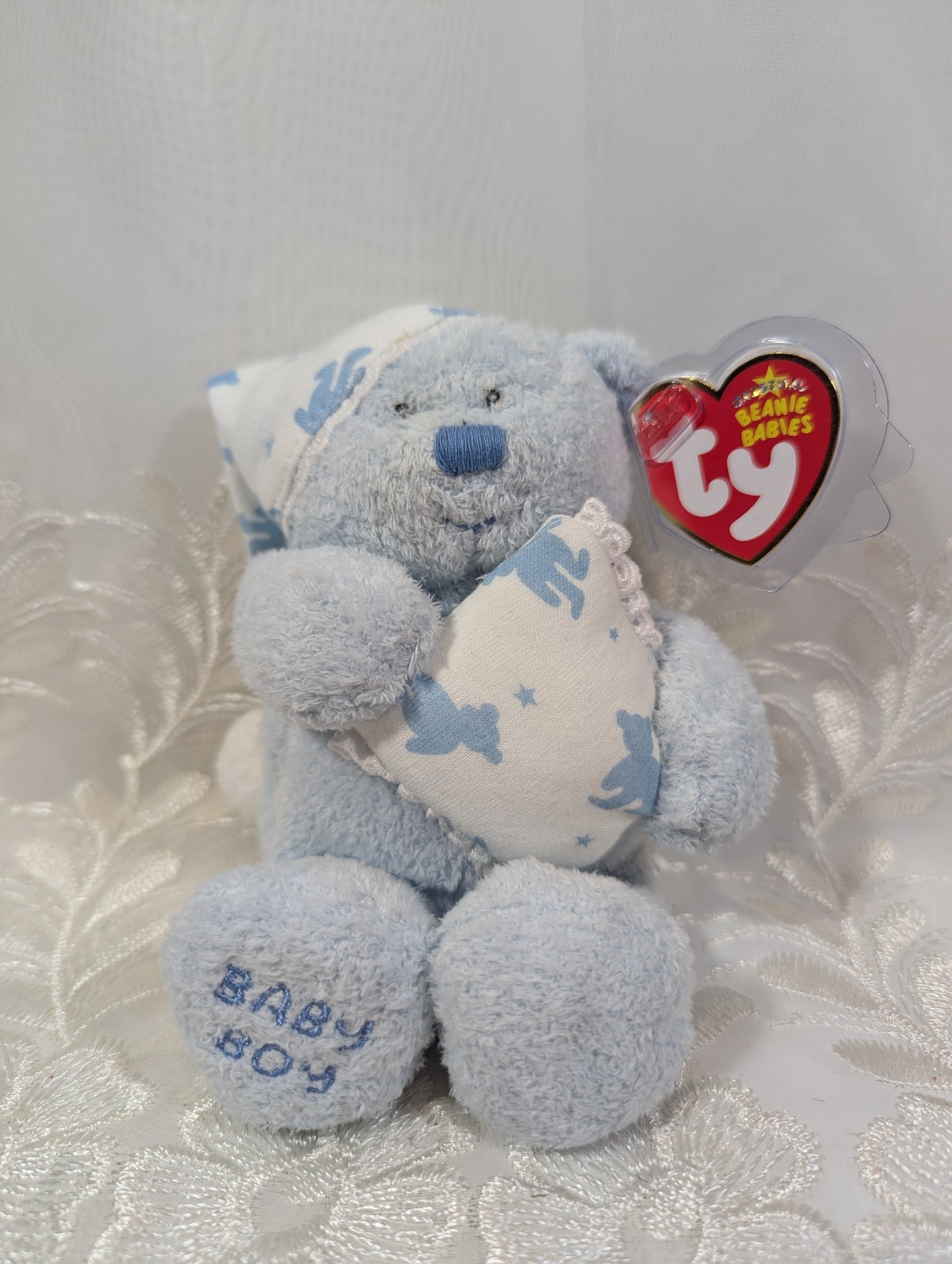 Ty Beanie Baby - Baby Boy The Bear (6 In) - Vintage Beanies Canada