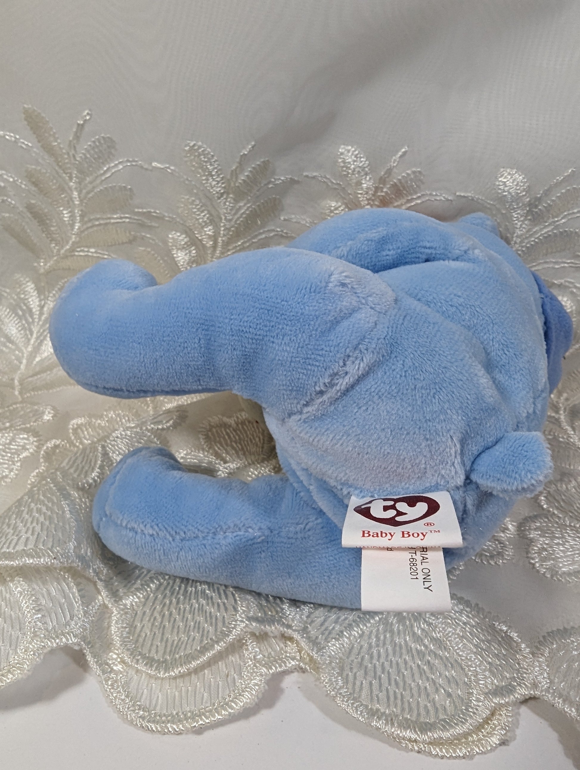 Ty Beanie Baby - Baby Boy The Blue Bear (7in) - Vintage Beanies Canada