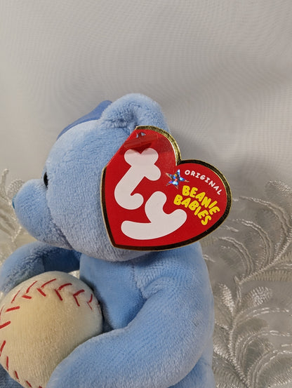 Ty Beanie Baby - Baby Boy The Blue Bear (7in) - Vintage Beanies Canada