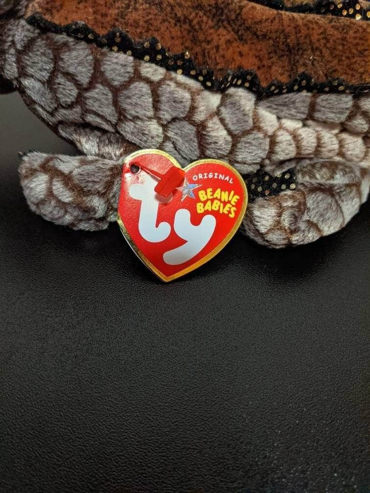 Ty Beanie Baby - Bali the Komodo Dragon Lizards - Choose From Orange Or Green Tongue. (11in) - Vintage Beanies Canada