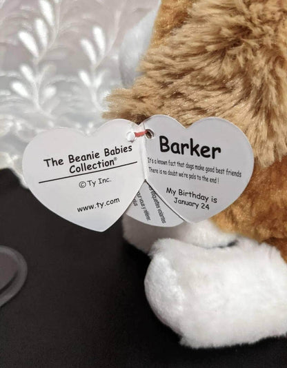 Ty Beanie Baby - Barker The Puppy Dog (6 In) - Vintage Beanies Canada