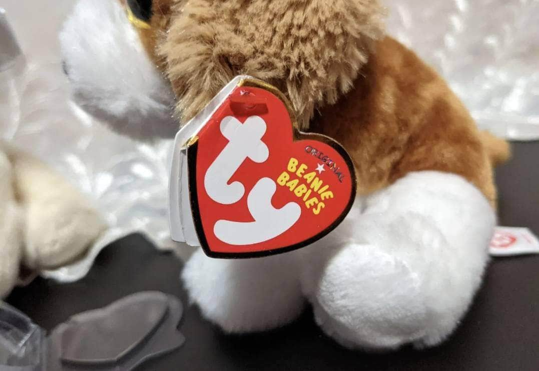 Ty Beanie Baby - Barker The Puppy Dog (6 In) - Vintage Beanies Canada