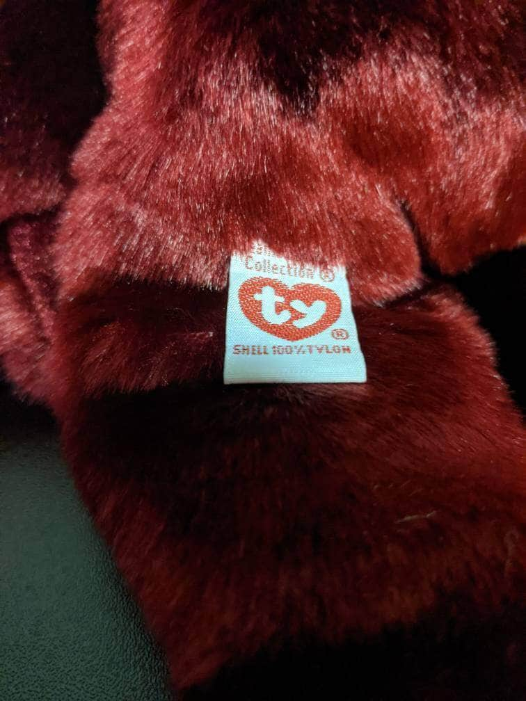 Ty Beanie Baby + Beanie Buddy - Buckingham The Burgundy Bear Lot - Near Mint (Sold As Pair) - Vintage Beanies Canada