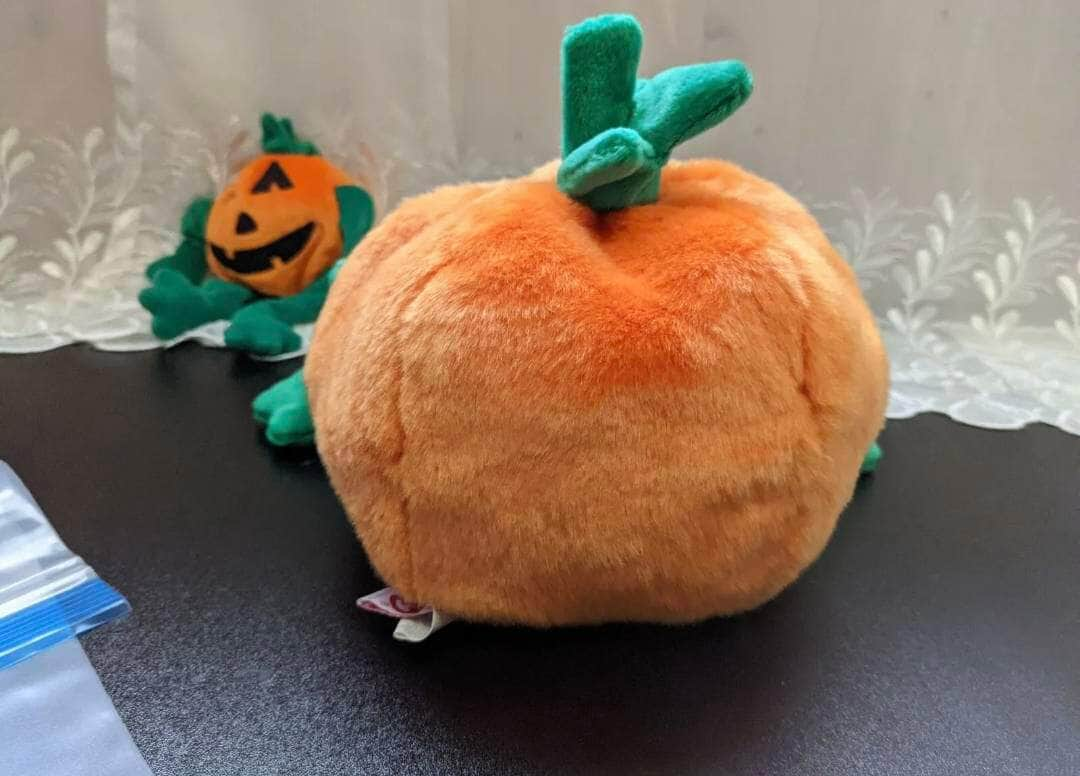 Ty Beanie Baby + Beanie Buddy Halloween lot - Pumpkin The Halloween Pumpkin - Near Mint (Sold As Pair) - Vintage Beanies Canada