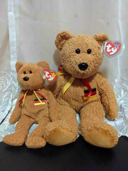 Ty Beanie Baby + Beanie Buddy lot - Germania The Bear German Exclusive (Sold As Set) - Vintage Beanies Canada
