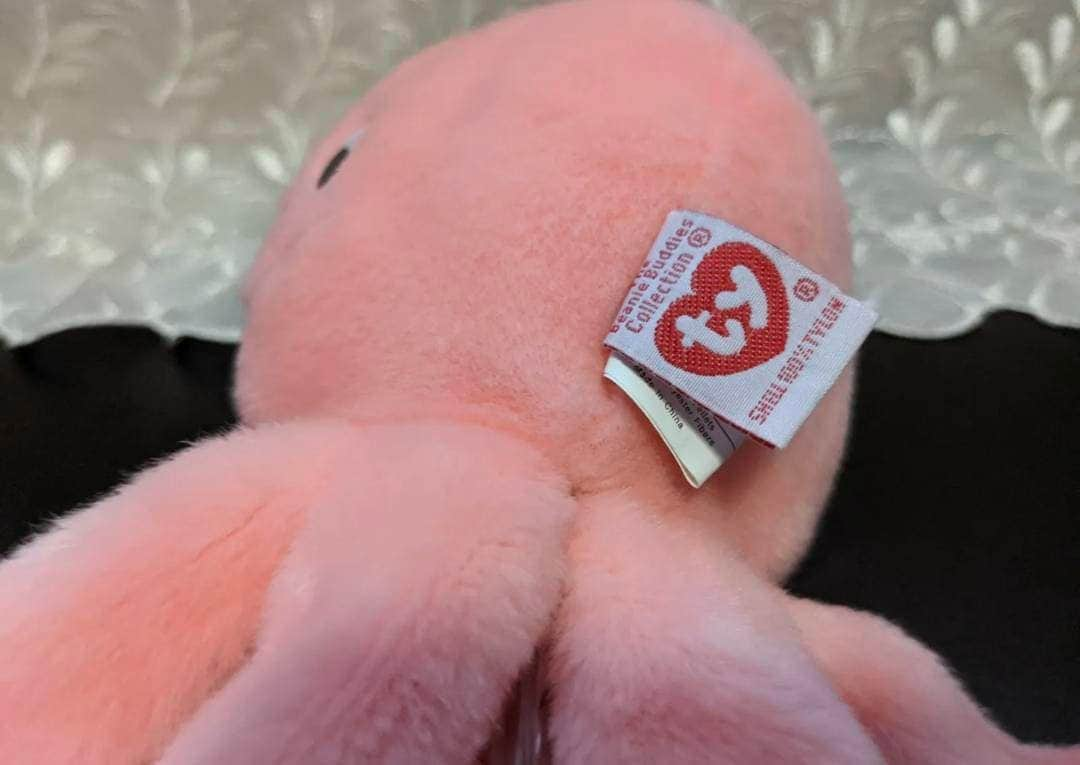 Ty Beanie Baby + Beanie Buddy Lot - Inky The Pink Octopus - Near Mint (Sold As Set) - Vintage Beanies Canada