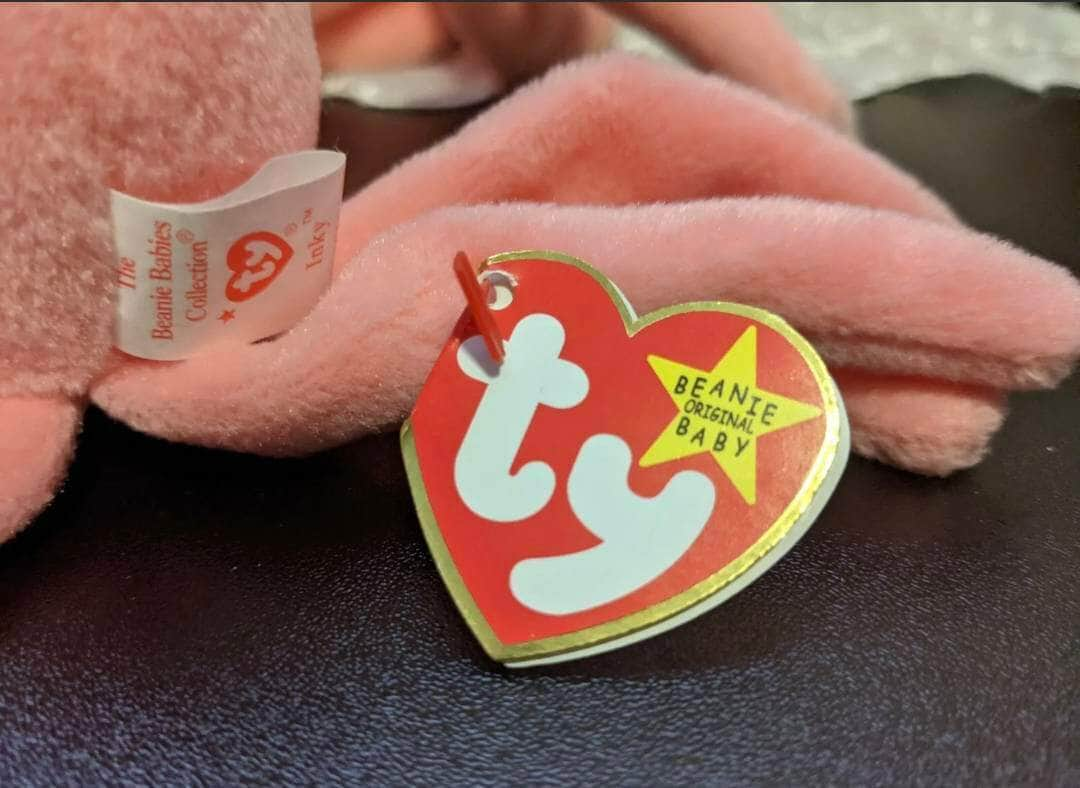 Ty Beanie Baby + Beanie Buddy Lot - Inky The Pink Octopus - Near Mint (Sold As Set) - Vintage Beanies Canada