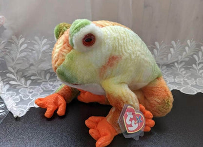 Ty Beanie Baby + Beanie Buddy lot - Prince The Frog (Sold As Pair) Near Mint Buddy - Vintage Beanies Canada