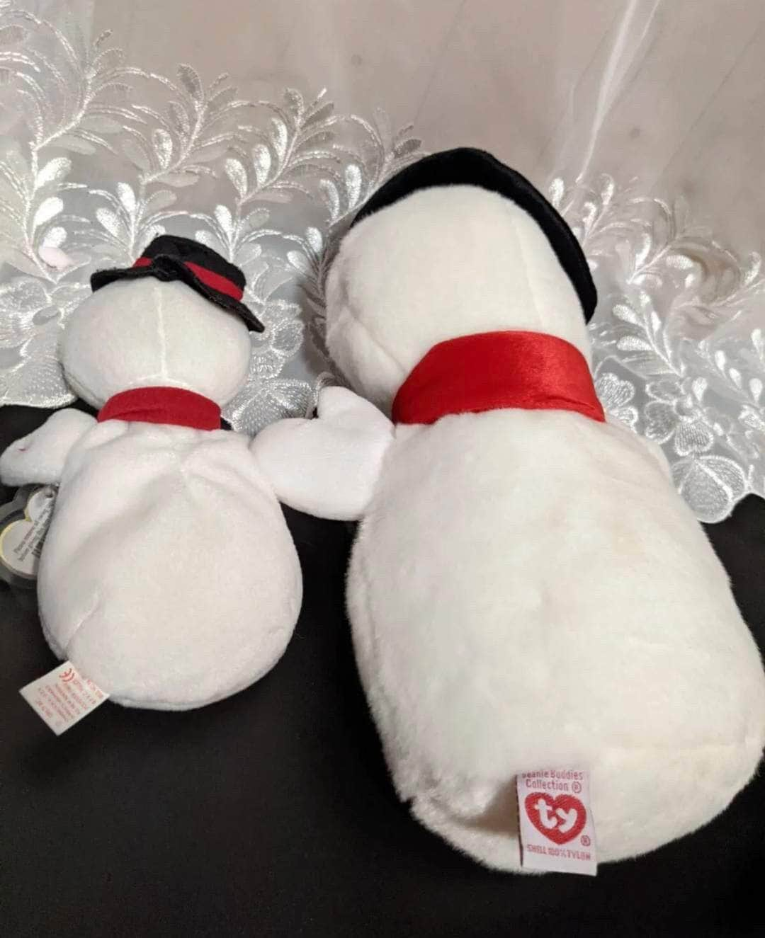 Ty Beanie Baby + Beanie Buddy Lot - Snowball The Snowman (Sold As Pair) - Vintage Beanies Canada