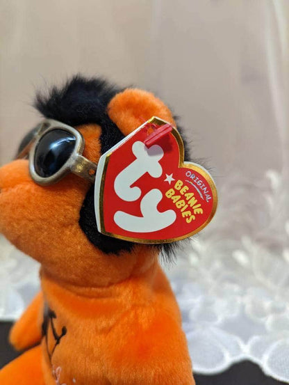 Ty Beanie Baby - Beanie House Rock The Orange Elvis Presley Bear (8.5in) - Vintage Beanies Canada