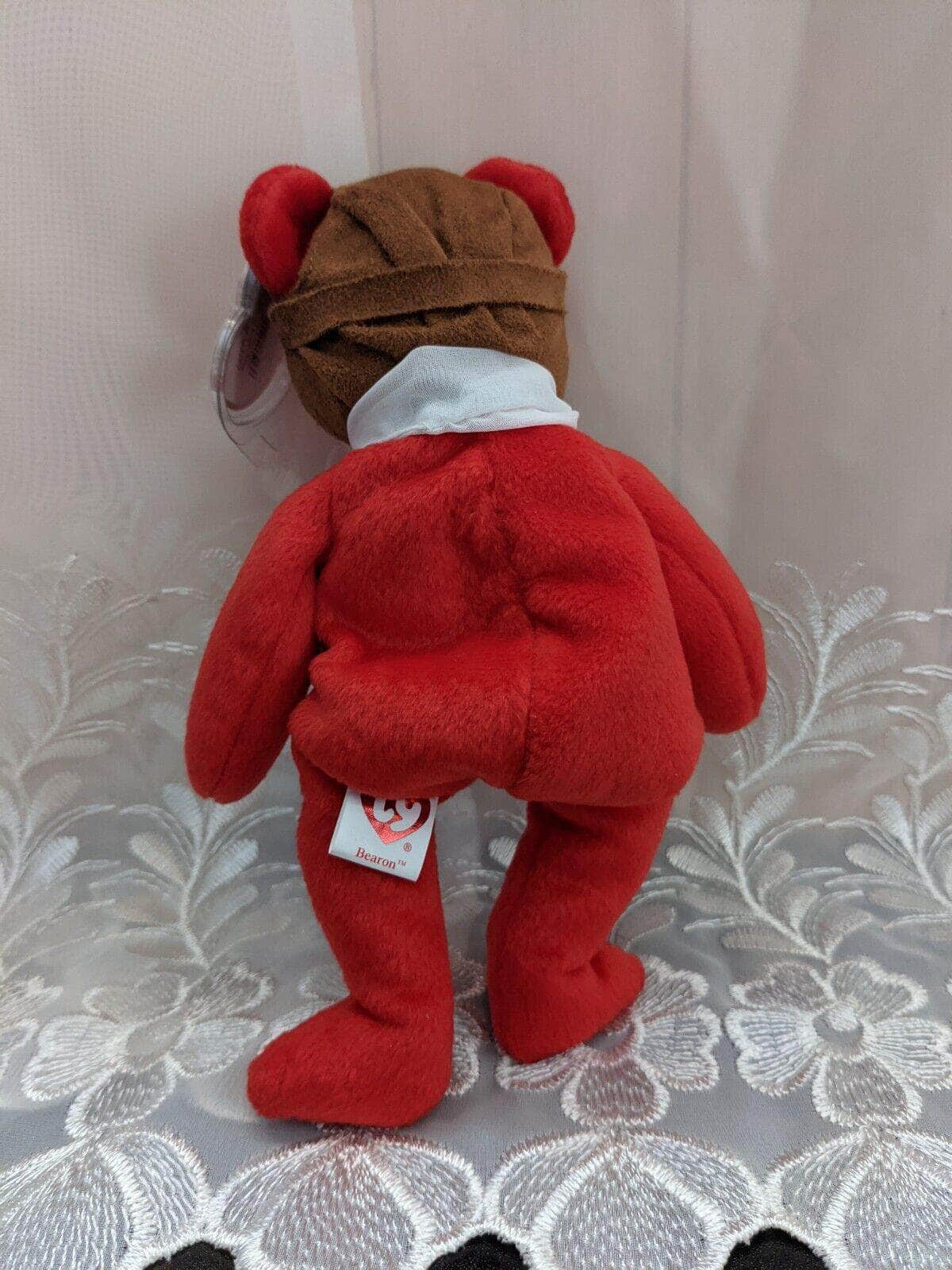Ty Beanie Baby - Bearon The Red Bear (8.5in) - Vintage Beanies Canada