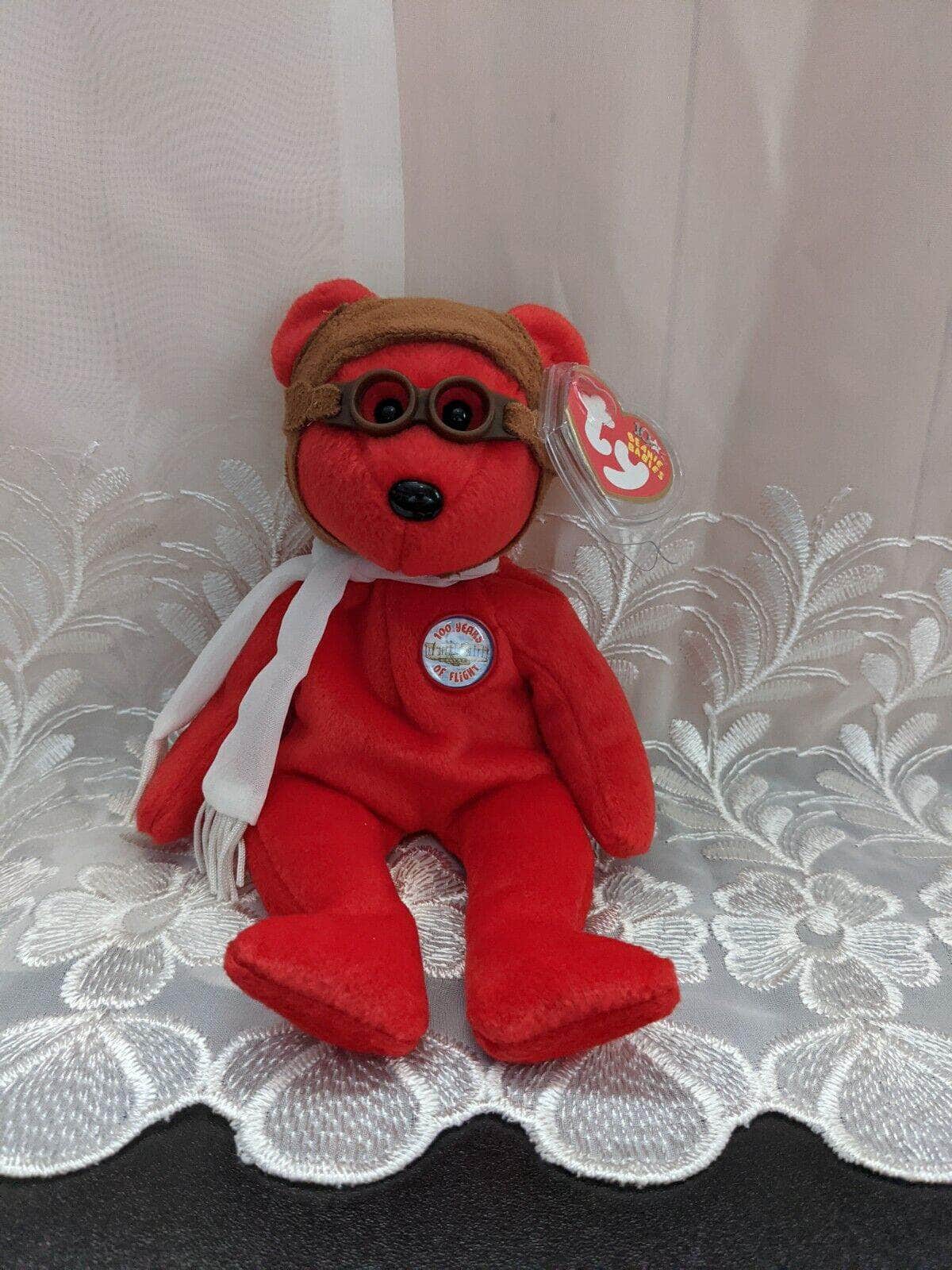 Ty Beanie Baby - Bearon The Red Bear (8.5in) - Vintage Beanies Canada