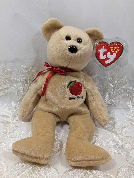 Ty Beanie Baby - Big Apple the New York bear (8.5in) - Vintage Beanies Canada