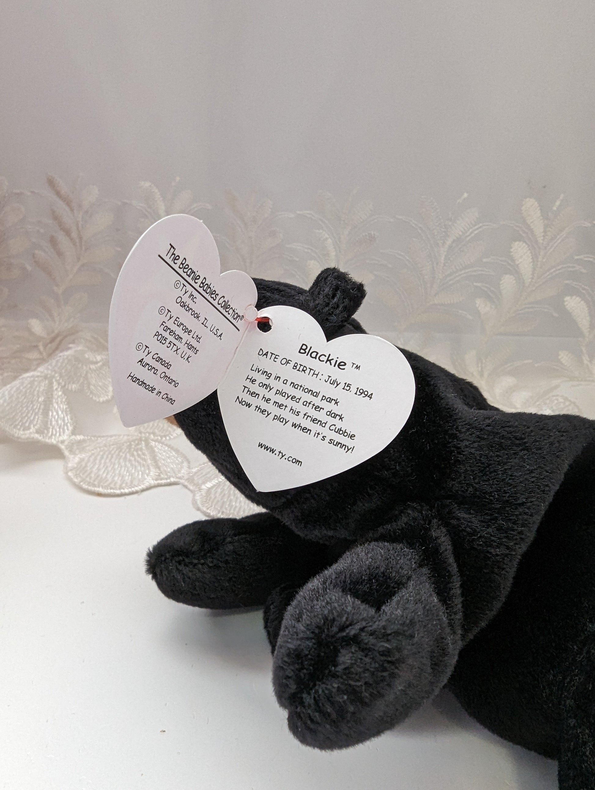 Stuffed Animals Blackie Beanie Baby 1993 Valuable Beanie Blackie