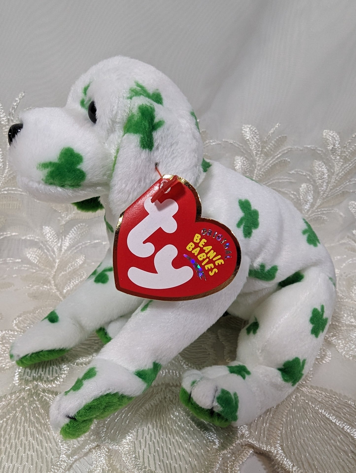 Ty Beanie Baby - BLARN - e The St Patrick's Day Dog (6.5in) - Vintage Beanies Canada