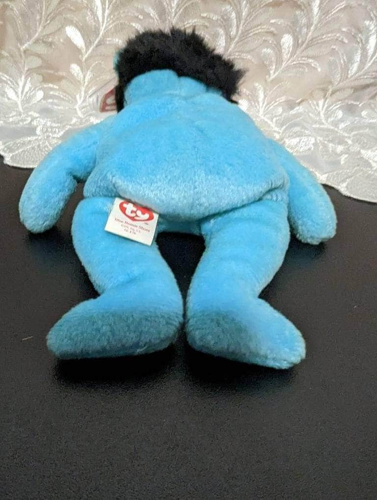 Ty Beanie Baby - Blue Beanie Shoes The Blue Elvis Presley Teddy Bear - Near Mint (9in) - Vintage Beanies Canada