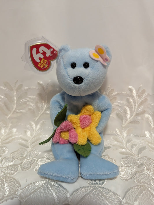 Ty Beanie Baby - Bluebonnet The Bear (8.5in) - Vintage Beanies Canada