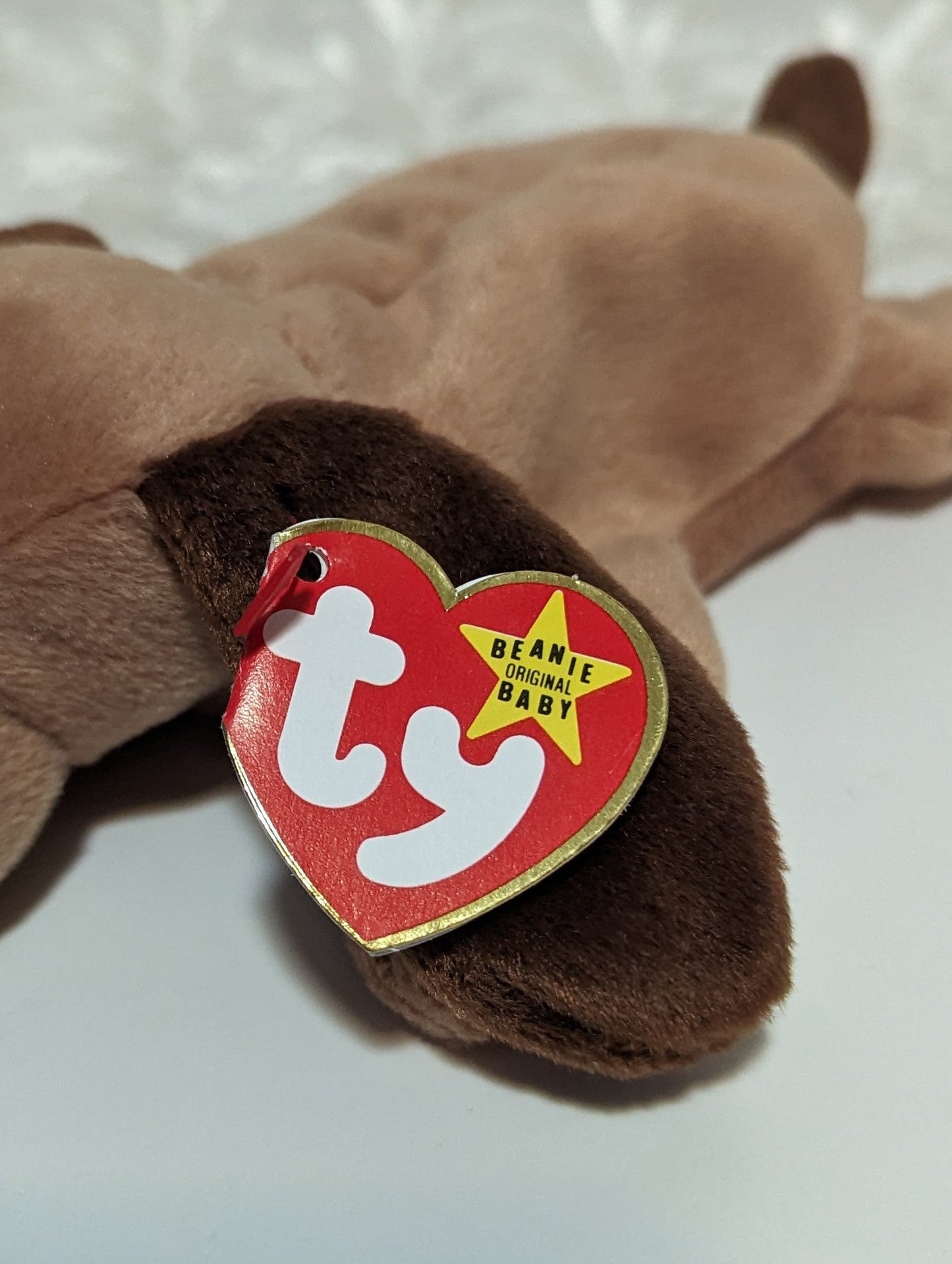 Ty Beanie Baby - Bones the Dog (8in) - Vintage Beanies Canada