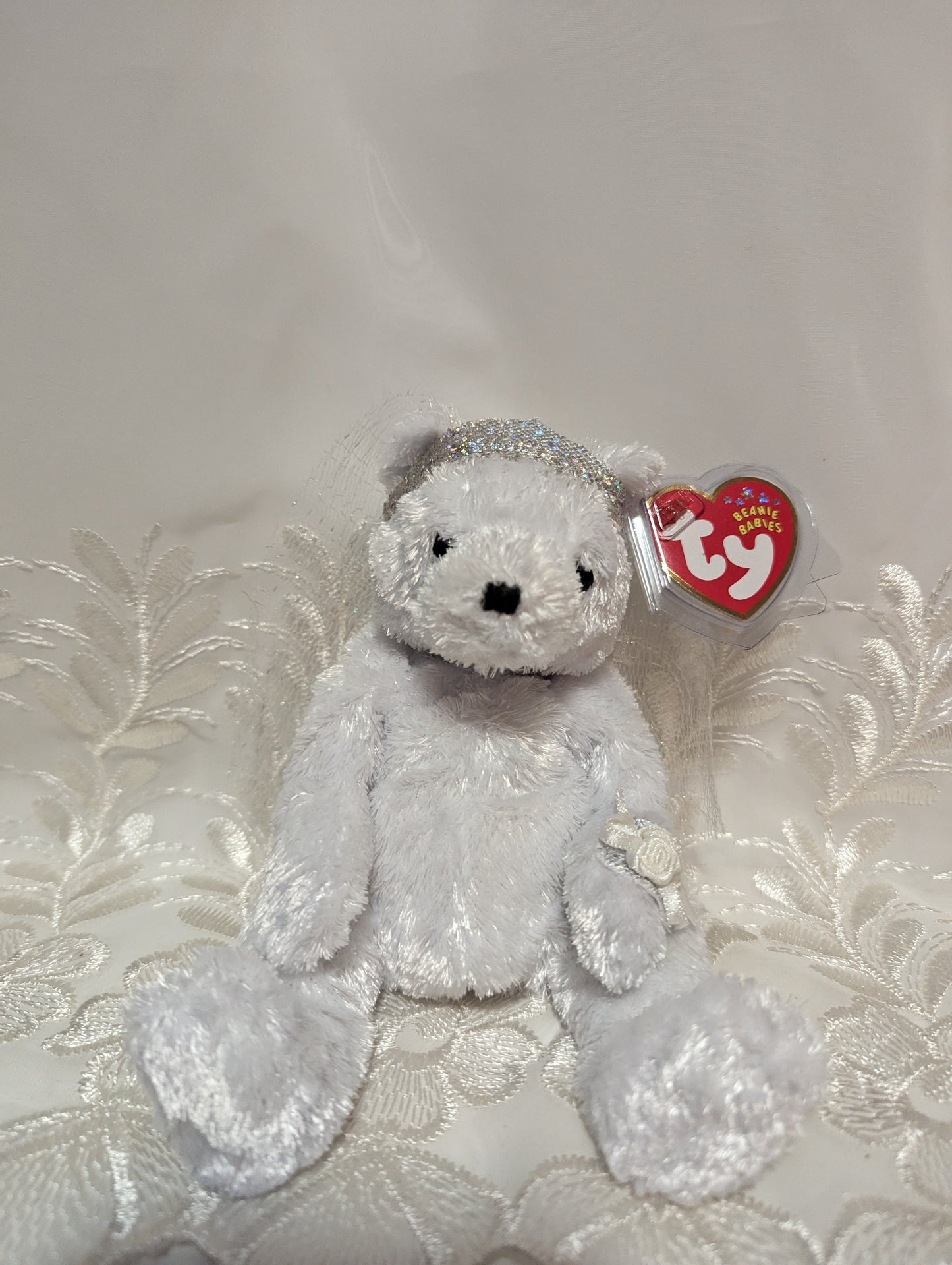 Ty Beanie Baby - Bride The Wedding Bear (6in) - Vintage Beanies Canada