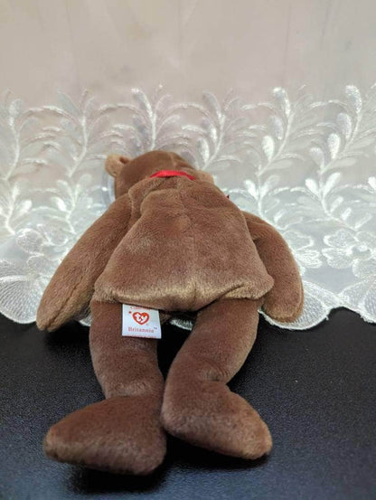 Ty Beanie Baby - Britannia The Brown British Bear (8.5in) - Vintage Beanies Canada