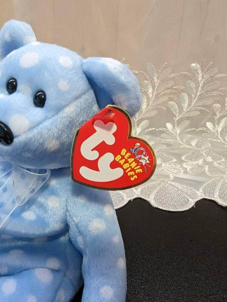 Ty Beanie Baby - Bubbly The Blue Bear (8.5in) - Vintage Beanies Canada