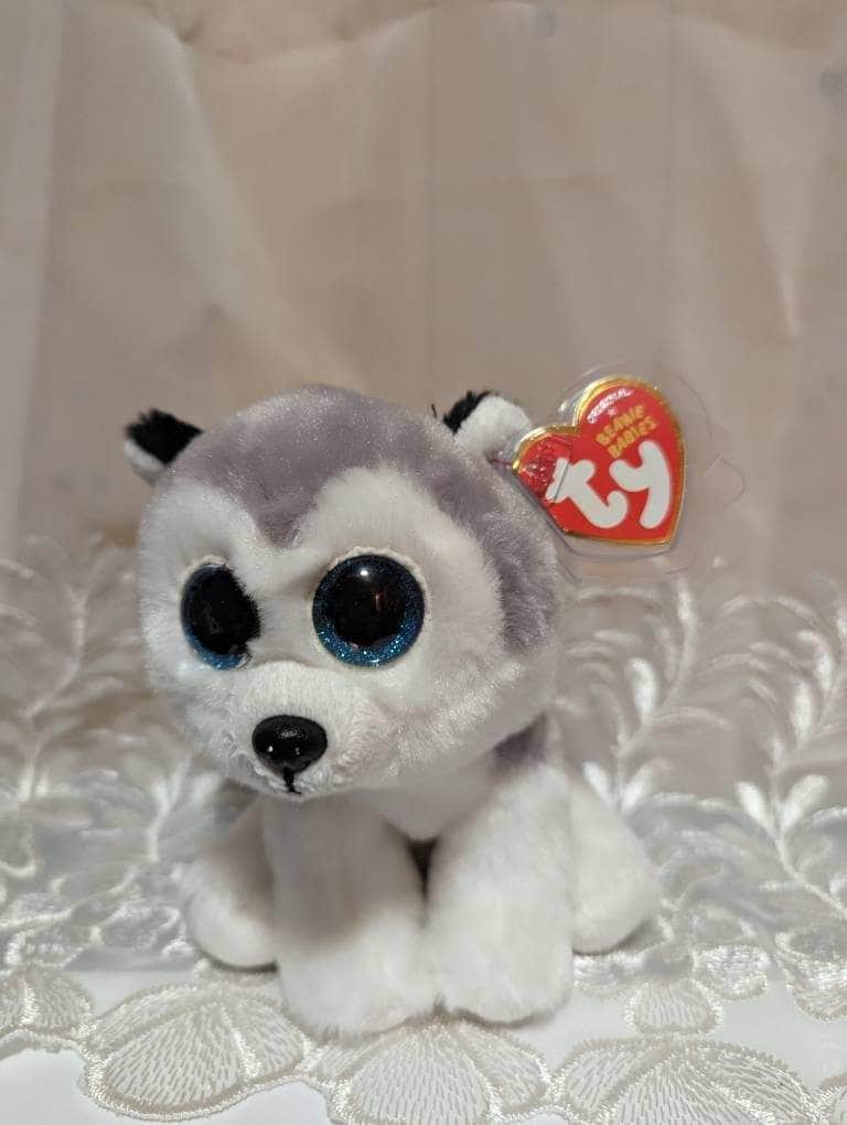 Ty Beanie Baby - Buff The Husky Dog Puppy (6in) - Vintage Beanies Canada