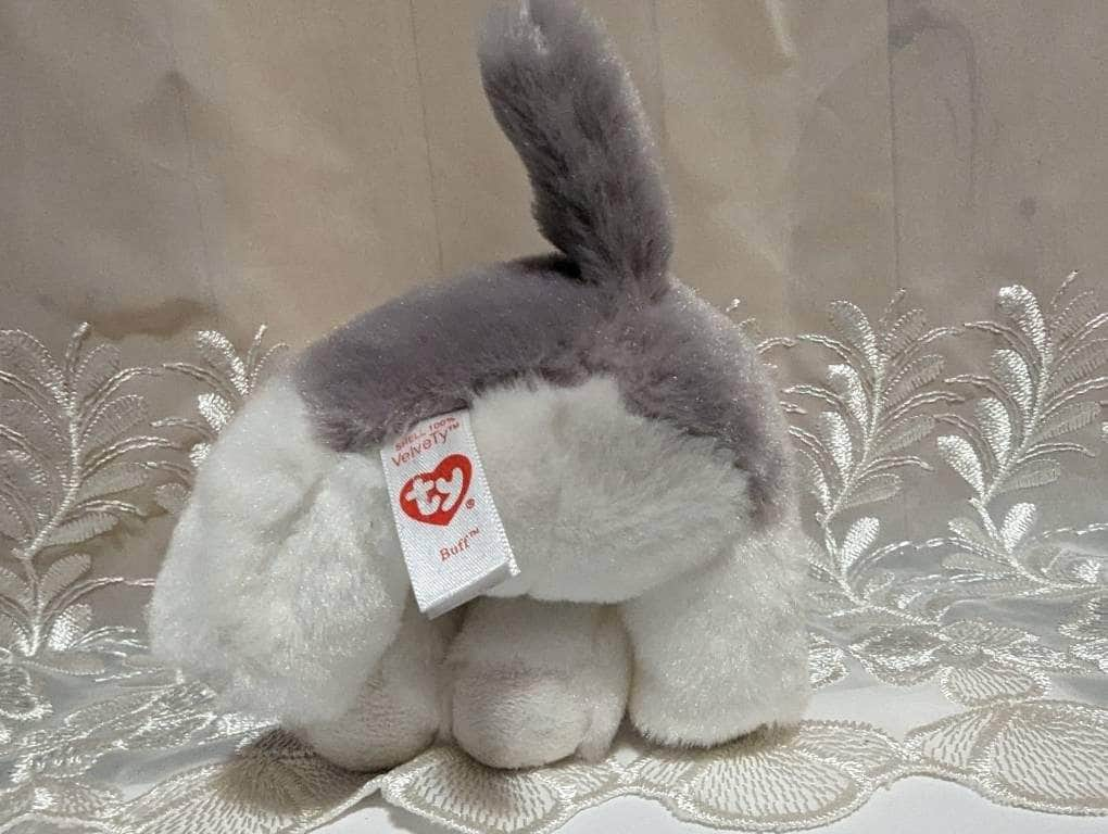 Ty Beanie Baby - Buff The Husky Dog Puppy (6in) - Vintage Beanies Canada