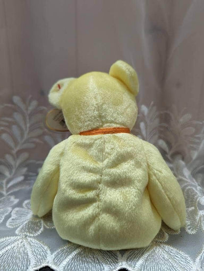 Ty Beanie Baby - Bunga Raya The Yellow Flower Bear - Malaysian Exclusive Asia-Pacific Bear (8.5in) - Vintage Beanies Canada