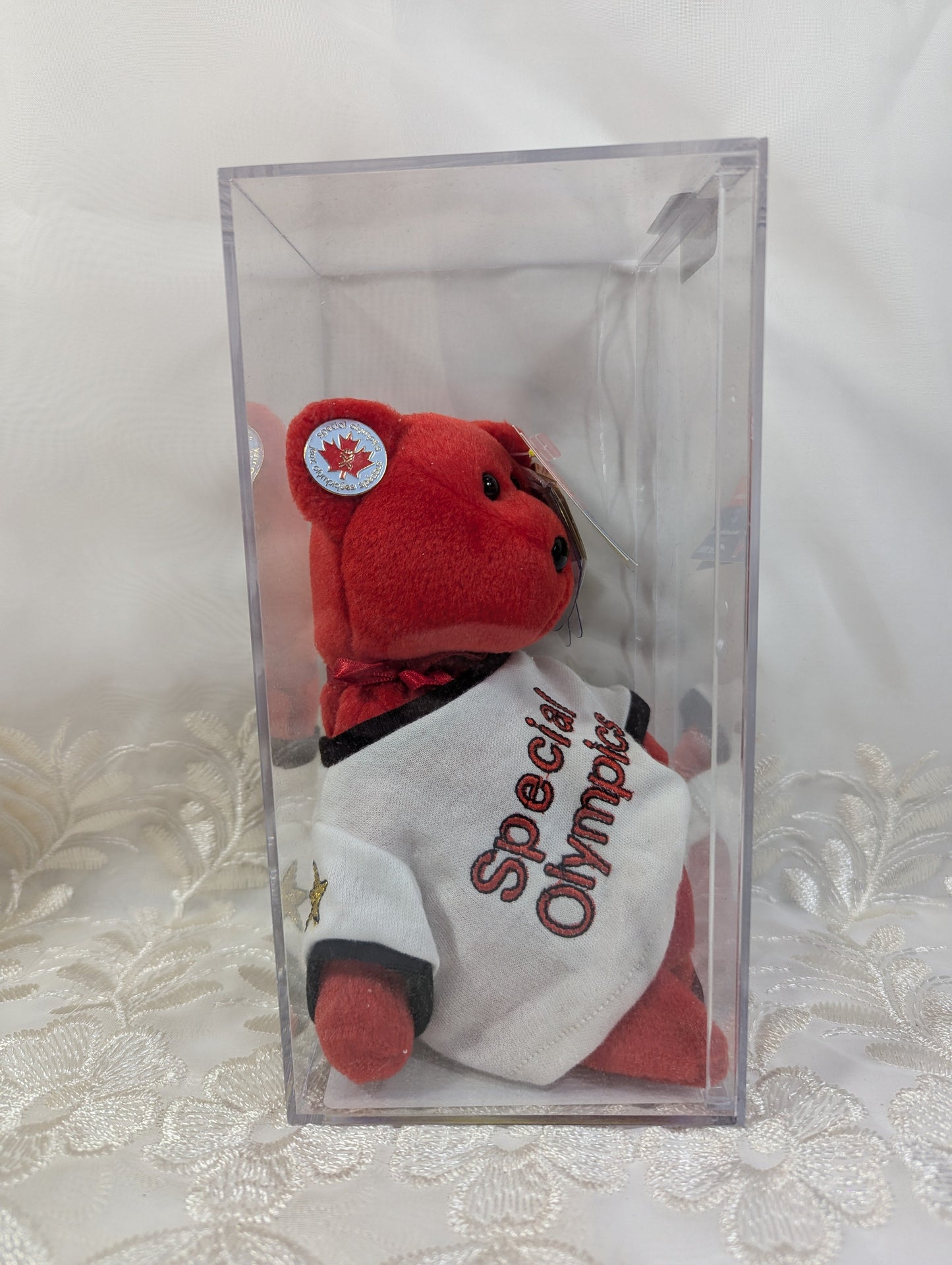 Ty Beanie Baby - Canada the I love Canada bear (8.5in) *Rare* Brandon Special Olympics - 702 out of 1000 - Vintage Beanies Canada