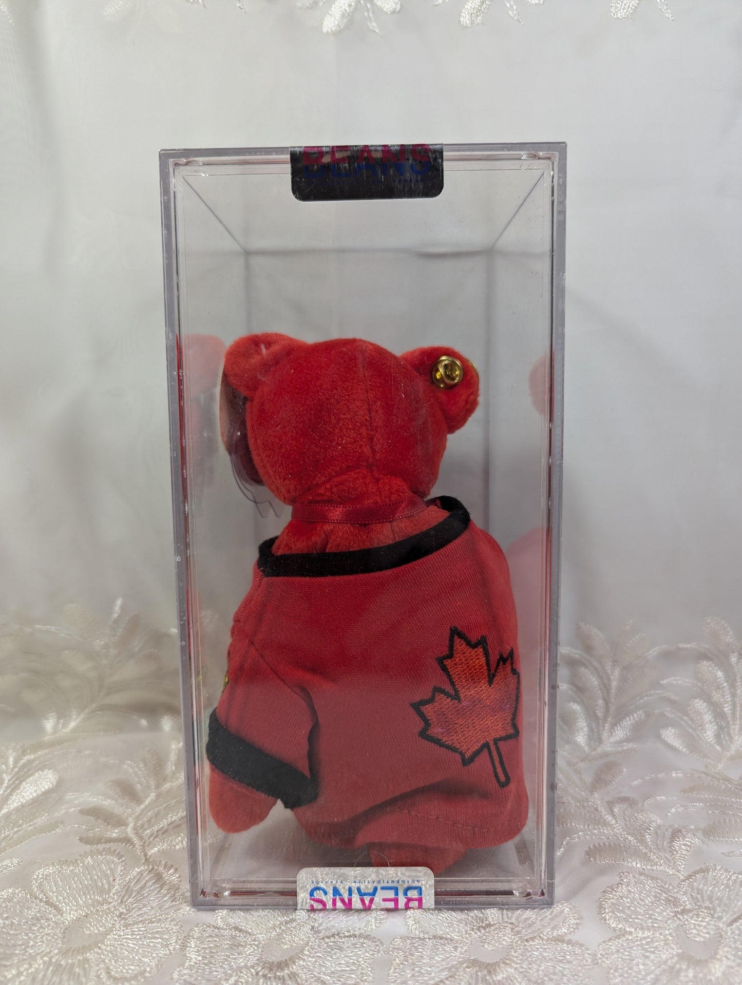 Ty Beanie Baby - Canada the I love Canada bear (8.5in) Special Olympics Bear - Red Shirt Version - Vintage Beanies Canada