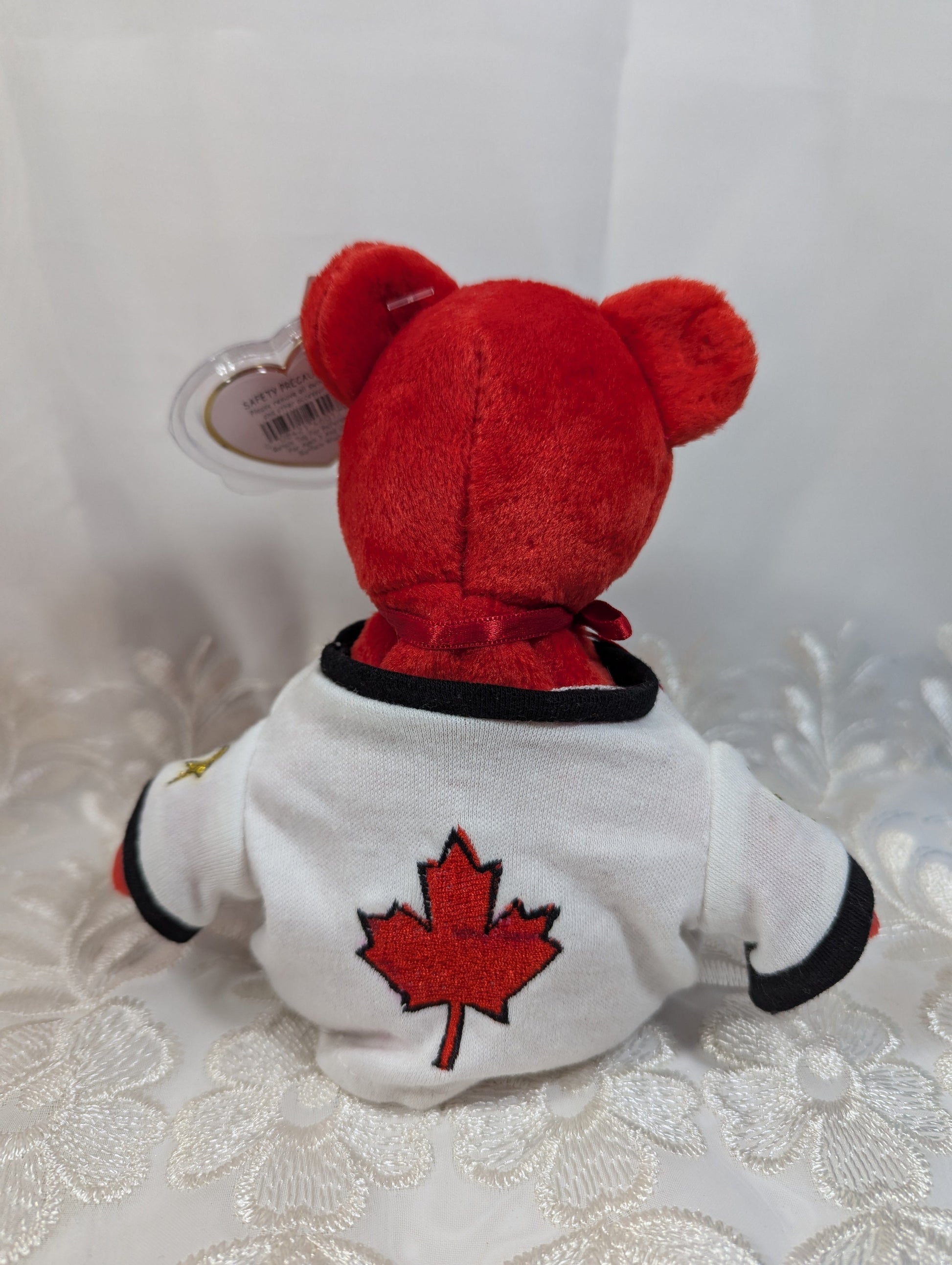 Ty Beanie Baby - Canada the I love Canada Bear With Special Olympics Jersey (8.5in) *Rare* Exclusive limited edition # 261 - Vintage Beanies Canada