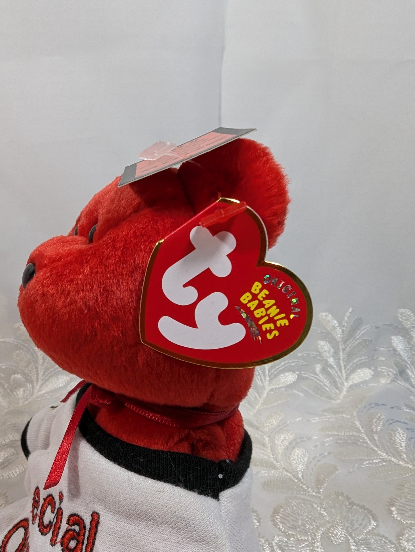 Ty Beanie Baby - Canada the I love Canada Bear With Special Olympics Jersey (8.5in) *Rare* Exclusive limited edition # 261 - Vintage Beanies Canada