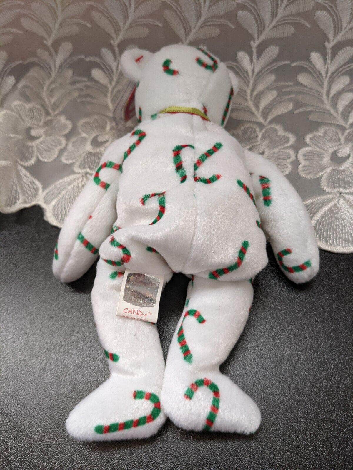 Ty Beanie Baby - CAND-e The Candy Cane Bear (8.5in) - Vintage Beanies Canada