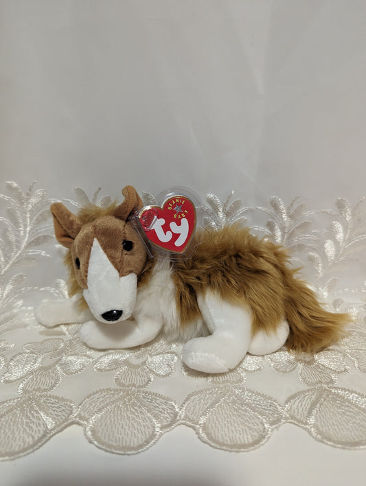 Ty Beanie Baby - Cassie The Border Collie Dog (8in) - Vintage Beanies Canada