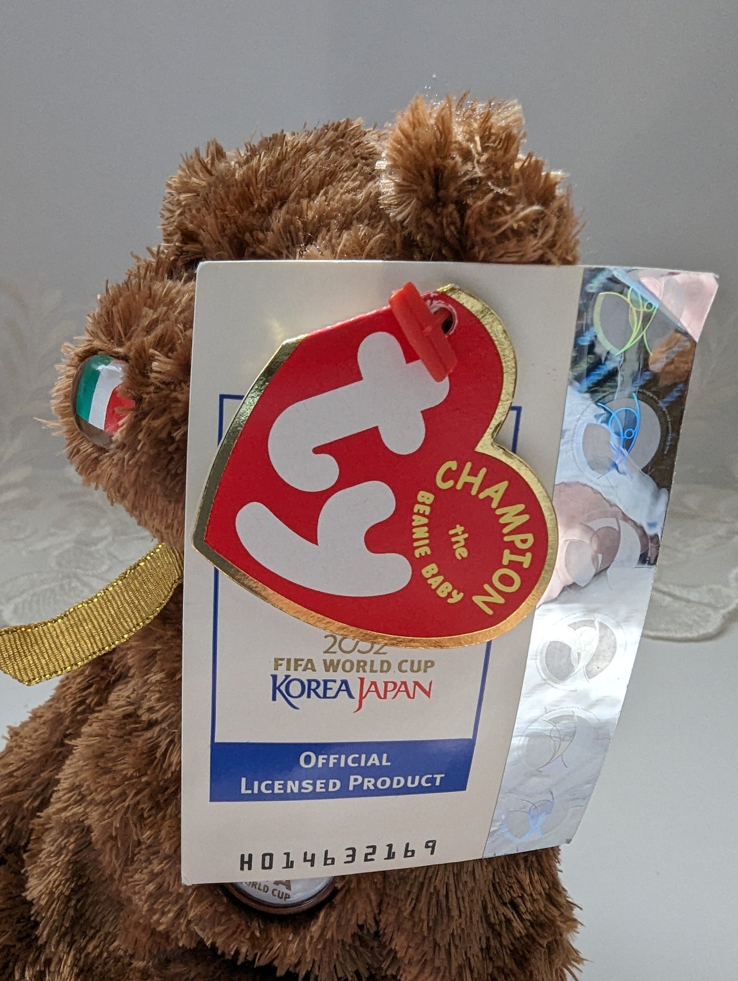 Ty Beanie Baby - Champion The FIFA Italy Bear (8.5in) - Vintage Beanies Canada