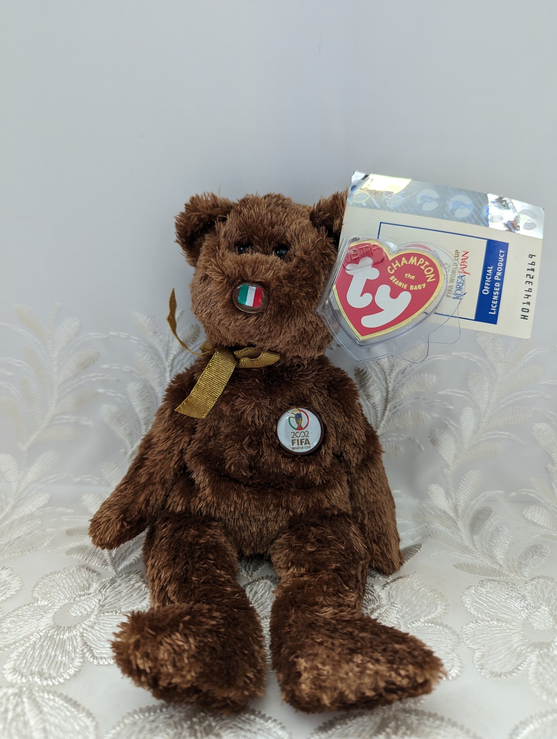 Ty Beanie Baby - Champion The FIFA Italy Bear (8.5in) - Vintage Beanies Canada