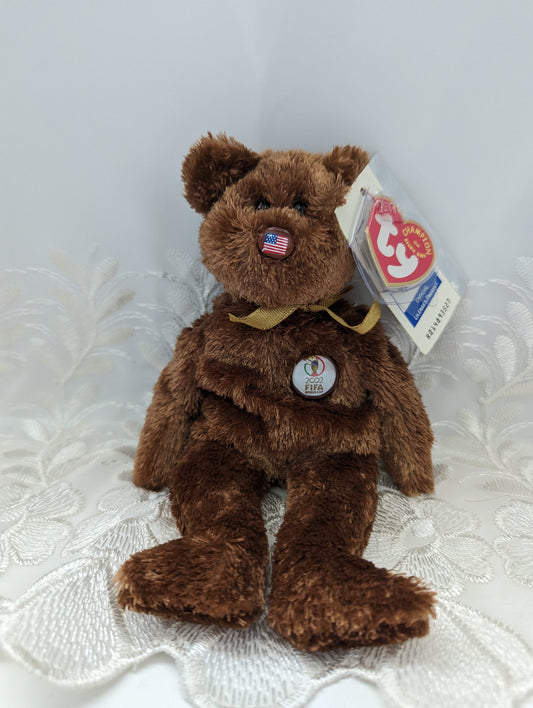Ty Beanie Baby - Champion The USA FIFA Bear (8.5in) - Vintage Beanies Canada