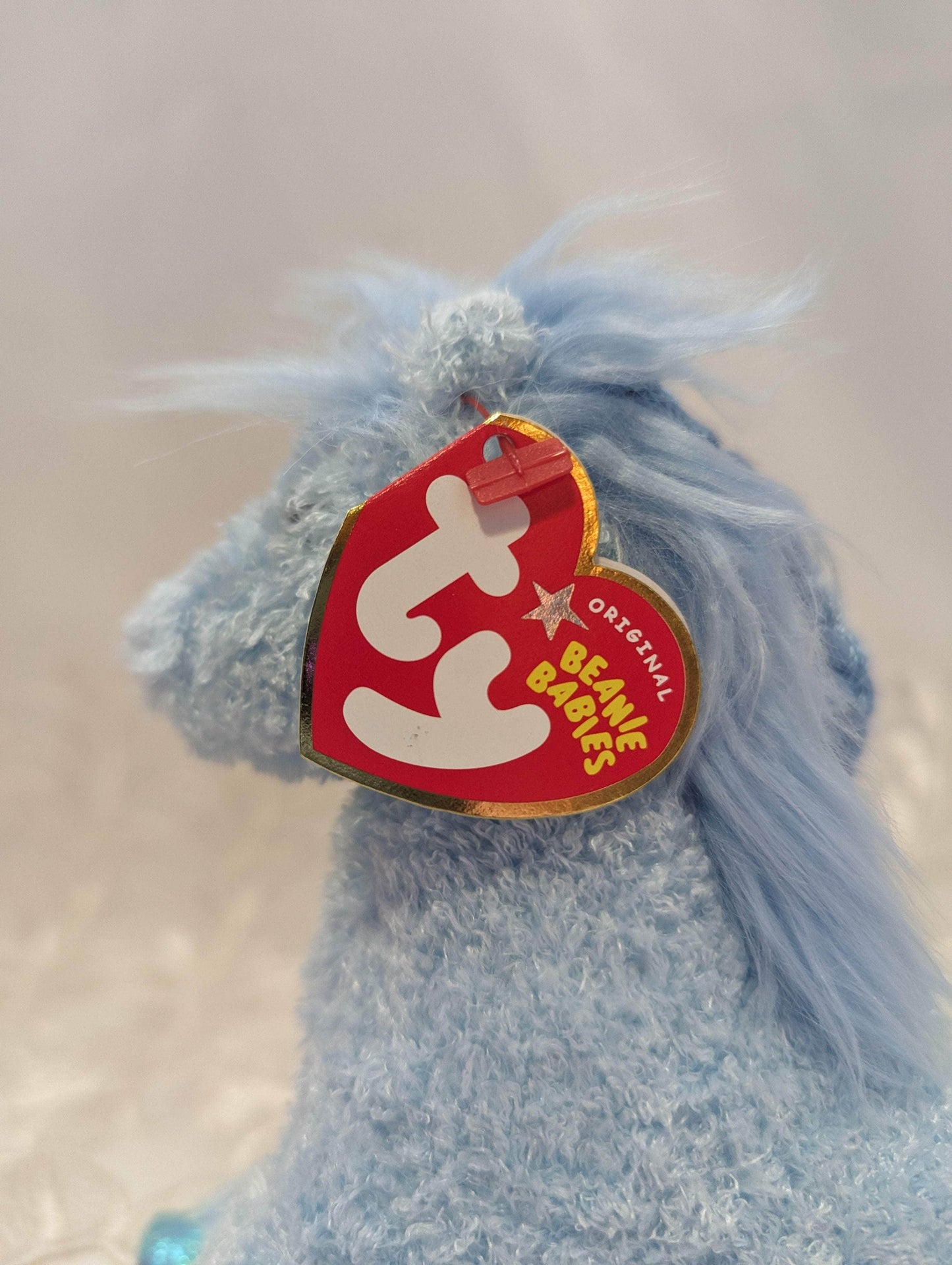 Ty Beanie Baby - Charming The Blue Horse (7in) - Vintage Beanies Canada