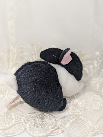 Ty Beanie Baby - Checkers The Black And White Bunny Rabbit (6in) - Vintage Beanies Canada