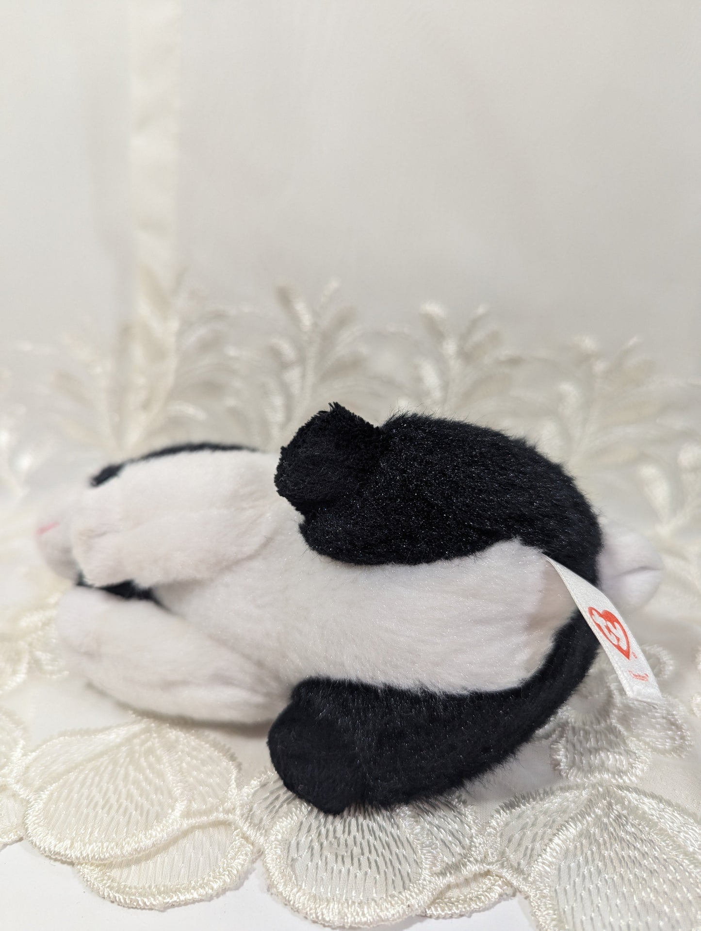 Ty Beanie Baby - Checkers The Black And White Bunny Rabbit (6in) - Vintage Beanies Canada