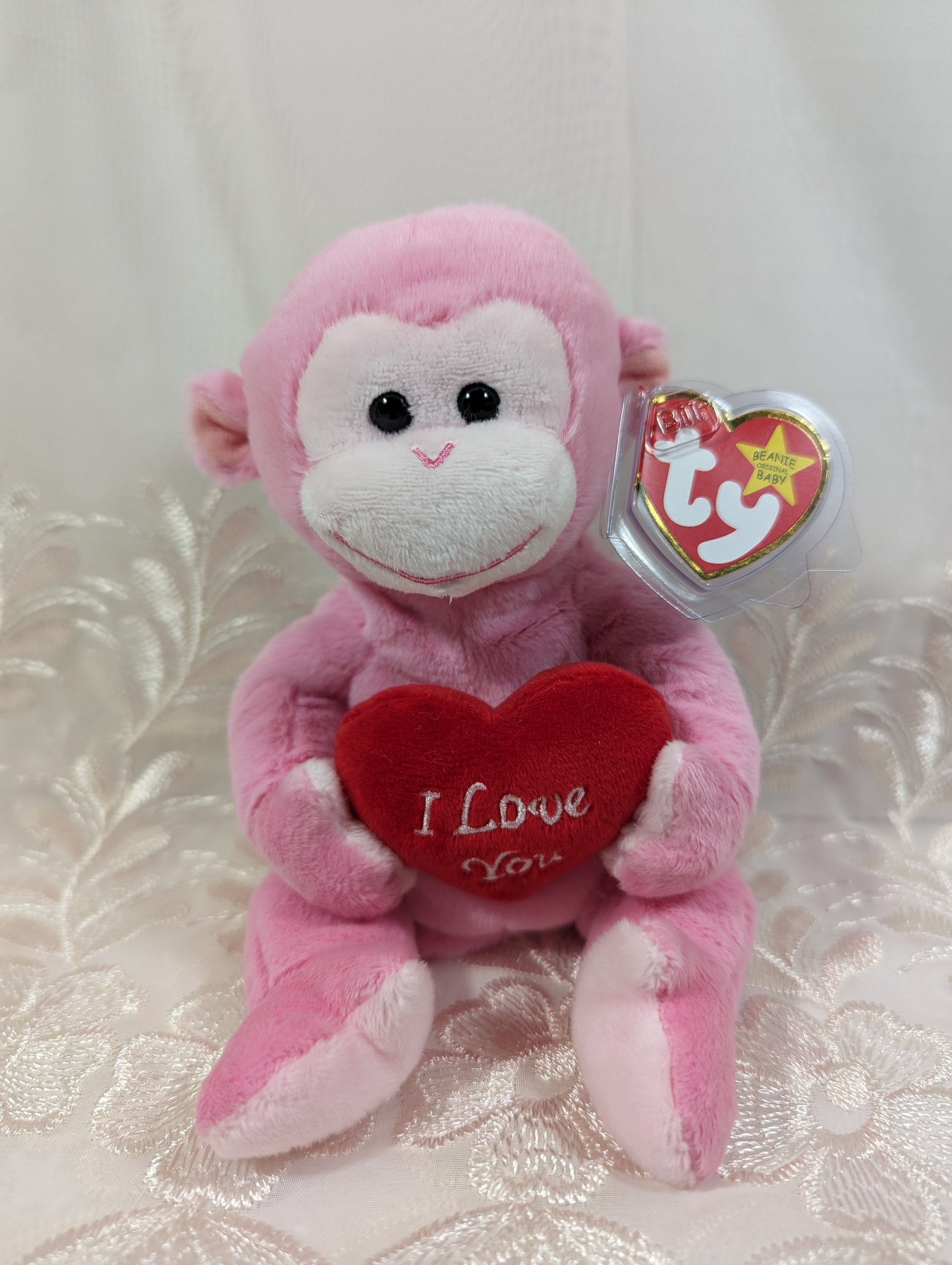 Ty Beanie Baby - Cherub the Monkey (8in) - Vintage Beanies Canada