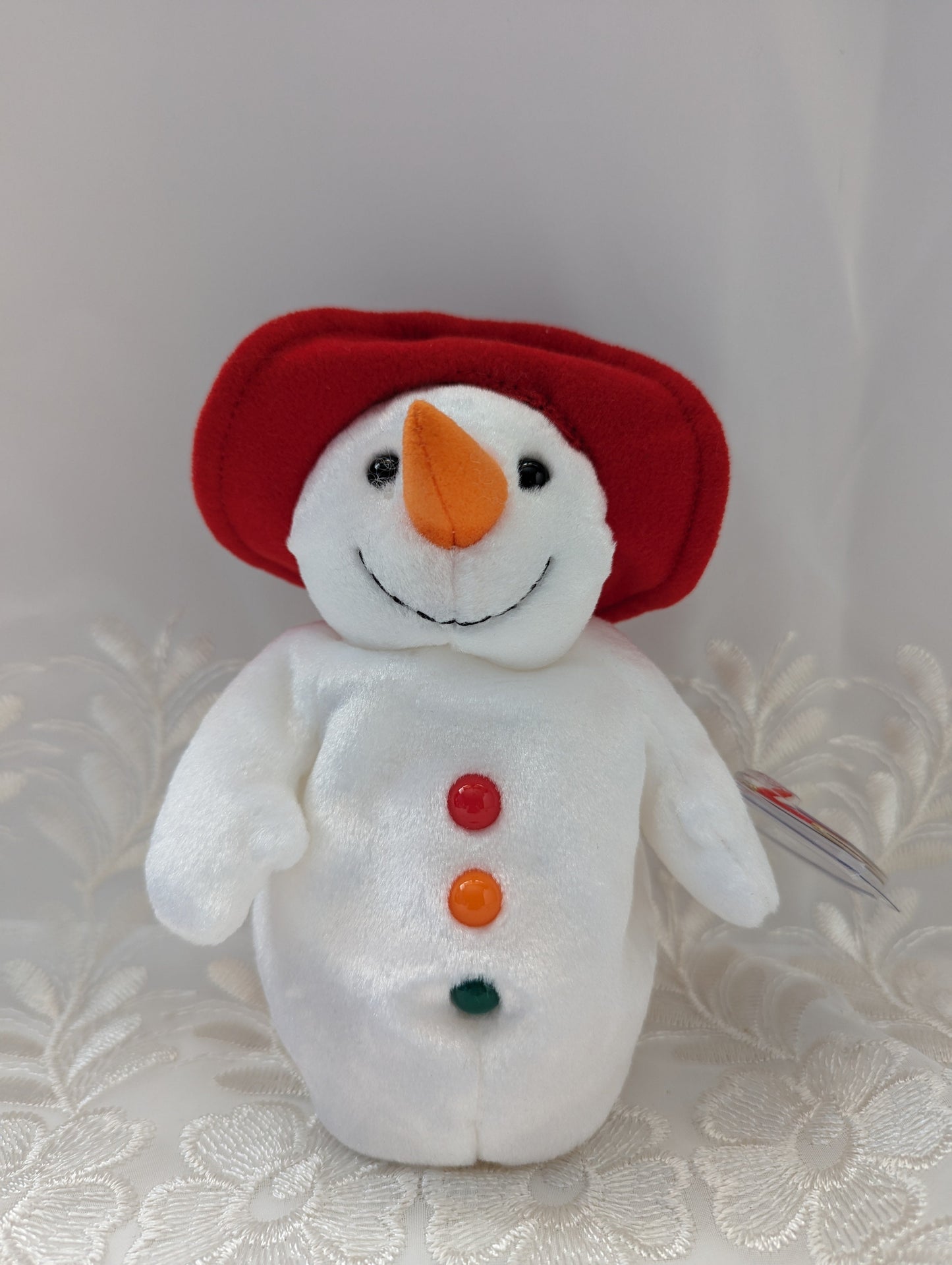 Ty Beanie Baby - Chillin The Snowman (7in) - Vintage Beanies Canada