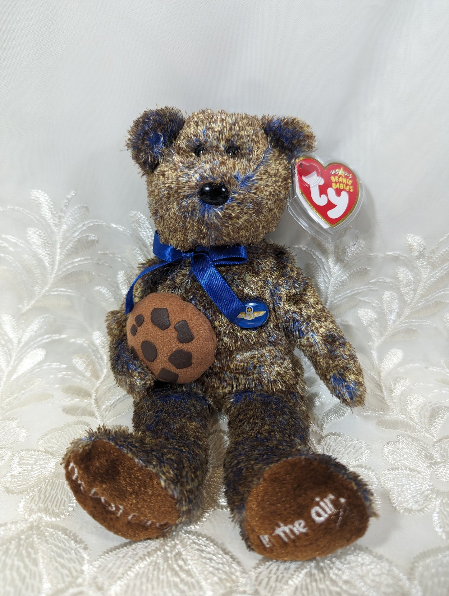 Ty Beanie Baby - Chocolate Chip the Midwest Airlines Bear *Rare* (8.5 in) - Vintage Beanies Canada