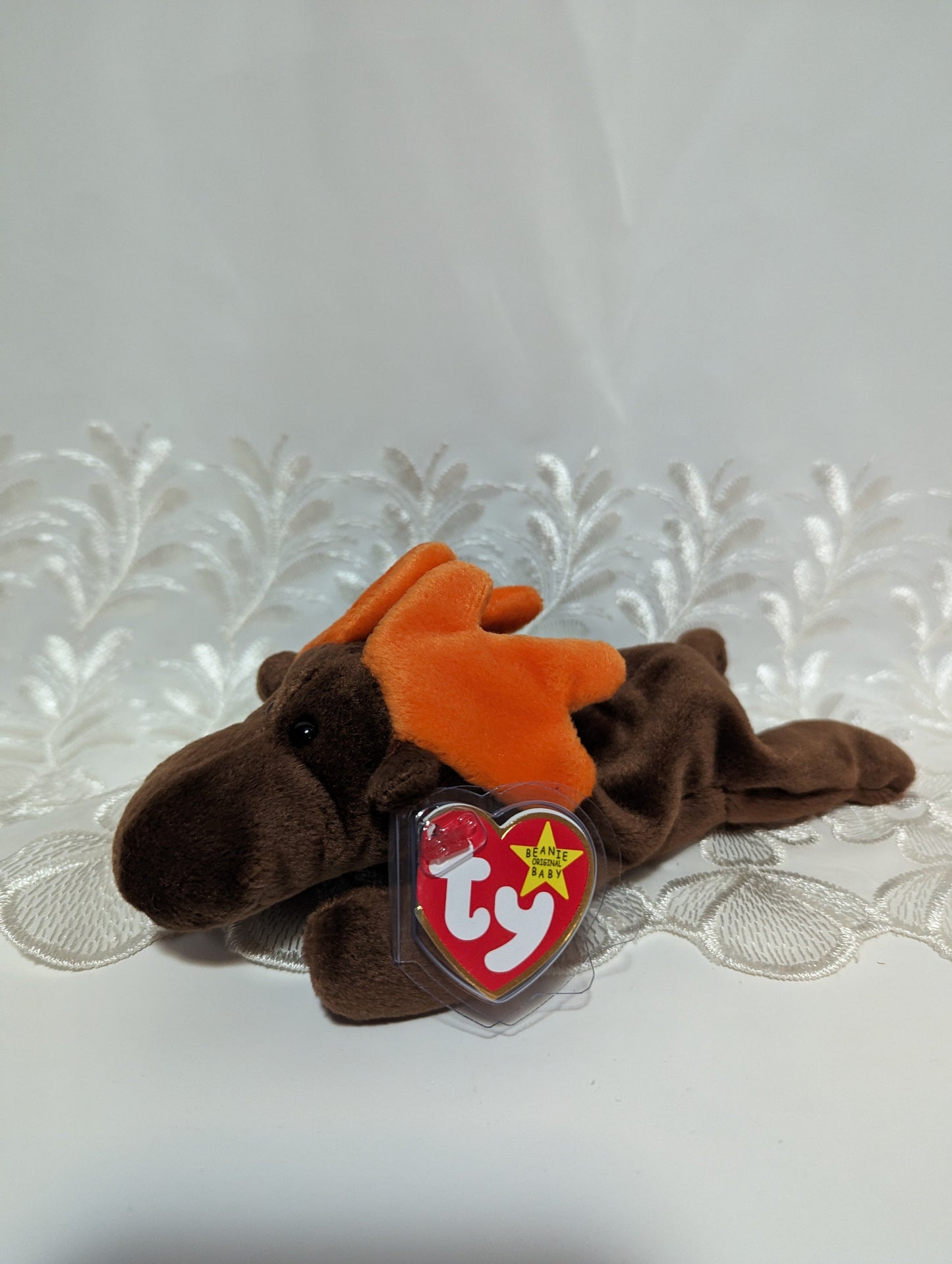 Ty Beanie Baby - Chocolate The Moose (8in) - Vintage Beanies Canada