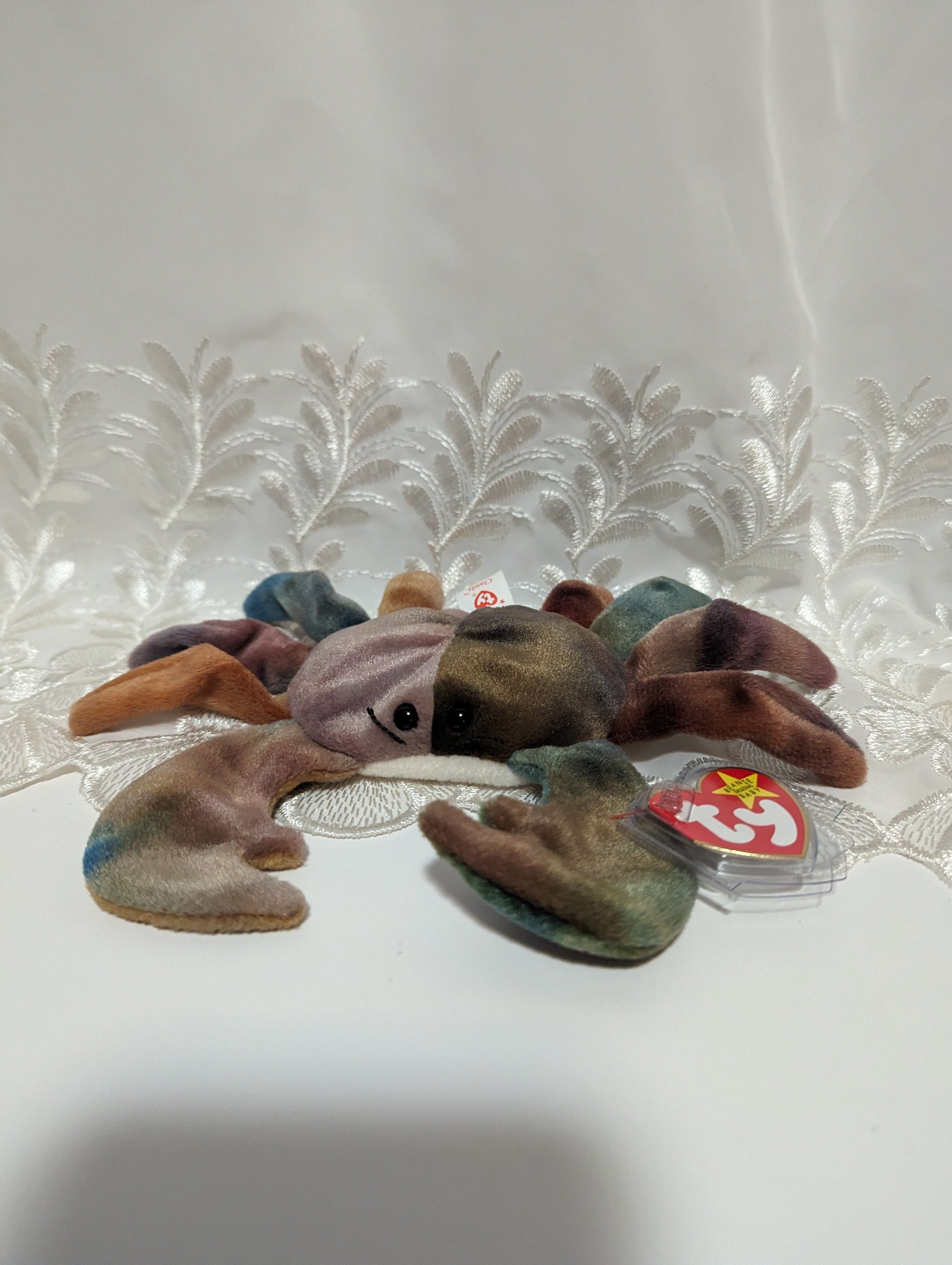 Crab Toy Tie Dye Crab Beanie Baby Ty Beanie Baby Claude The Crab