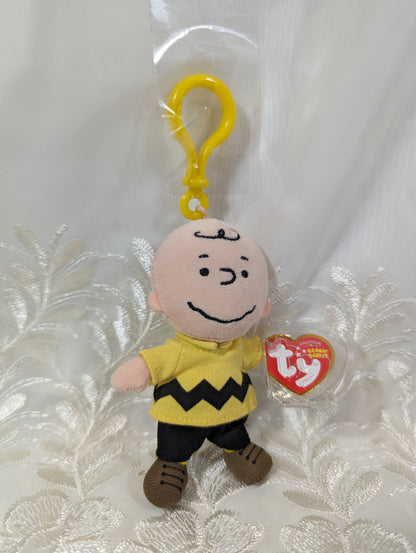 Ty Beanie Baby Clip - Charlie Brown from the Peanuts (4.5in) - Vintage Beanies Canada