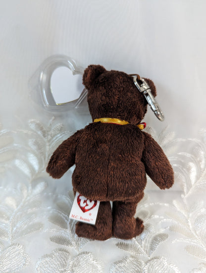 Ty Beanie Baby Clip - M.C. Beanie the Brown Mastercard Bear (5in) - Vintage Beanies Canada