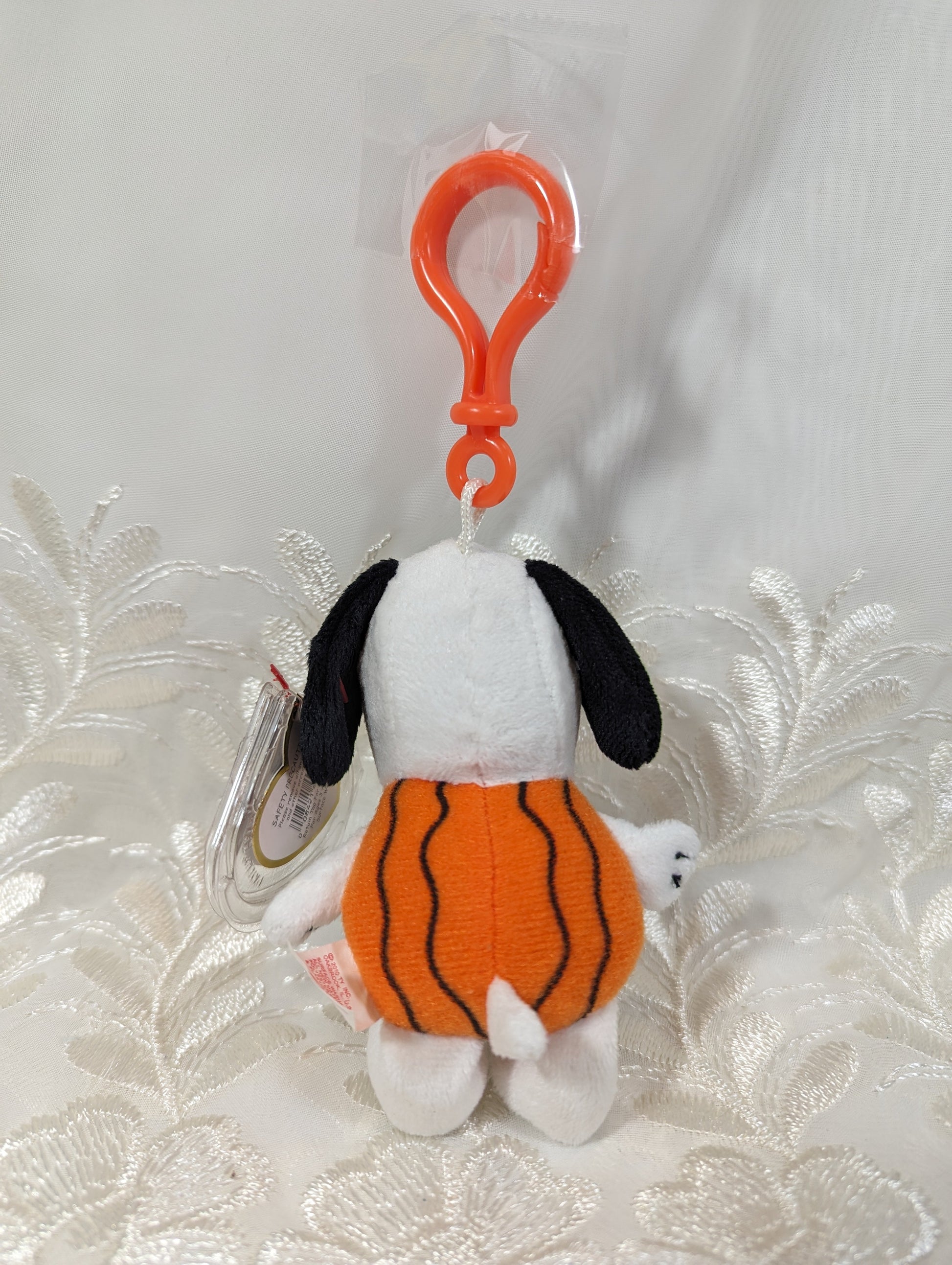 Ty Beanie Baby Clip - Snoopy Pumpkin the Halloween Dog (4in) - Vintage Beanies Canada