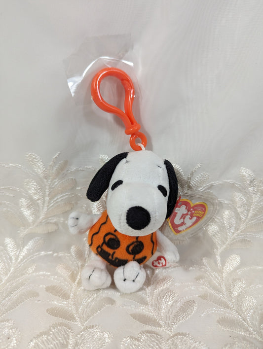 Ty Beanie Baby Clip - Snoopy Pumpkin the Halloween Dog (4in) - Vintage Beanies Canada