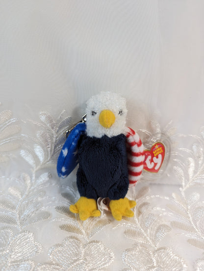 Ty Beanie Baby Clip - Soar The Eagle (4in) - Vintage Beanies Canada